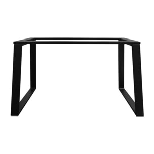 Table extensible céramique grise 180/260 cm - 8 piètements - UNIK