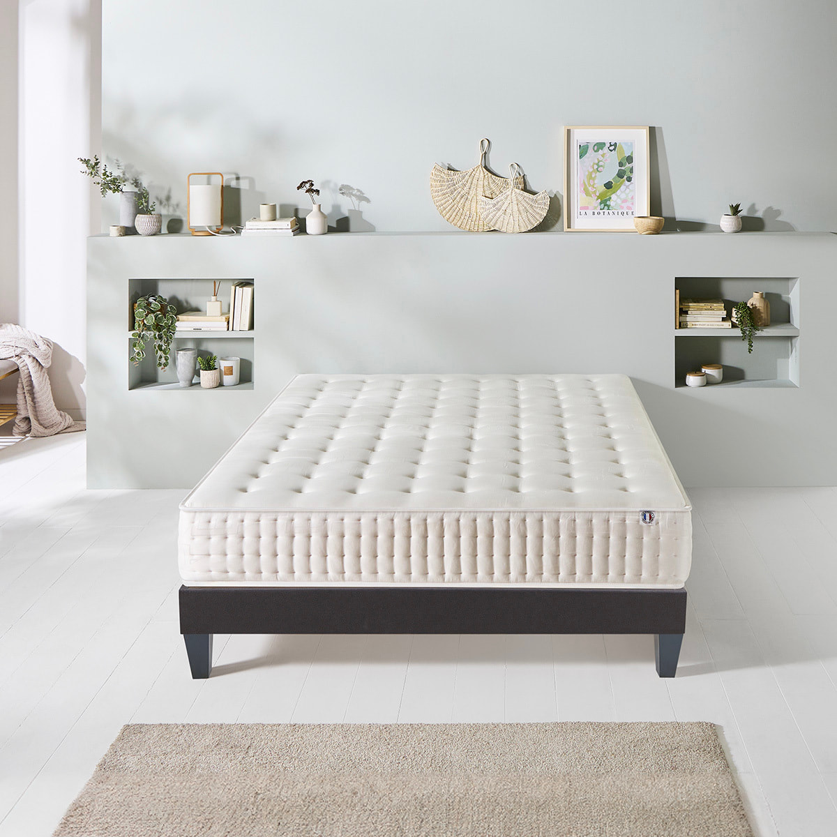 Matelas Vendôme, Soutien Ferme, 25 cm, Mémoire de Forme & Mousse Supersoft, Fabrication Française, Déhoussable