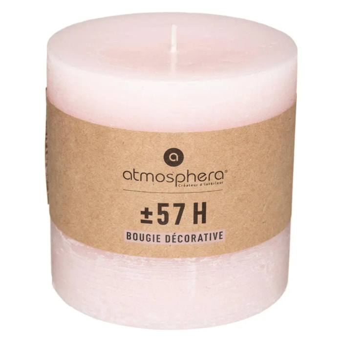 Bougie rustique rose clair 663g