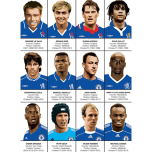 Affiche - Legends of Chelsea FC - Olivier Bourdereau