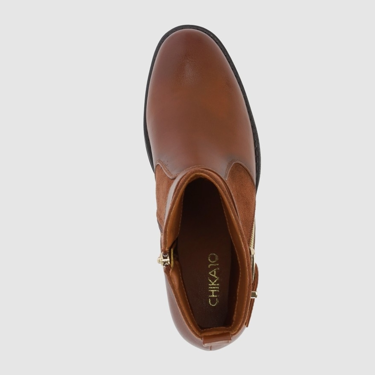 Botines de Tejido - Cuero - Tacón: 7 cm