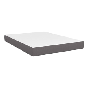 Matelas mémoire de forme épaisseur 20cm blanc et gris 140x190cm