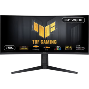Ecran PC Gamer ASUS TUF VG34VQL3A 34" Incurvé 1500R UWQHD 180Hz VA HDR 400 HDMI 2.1