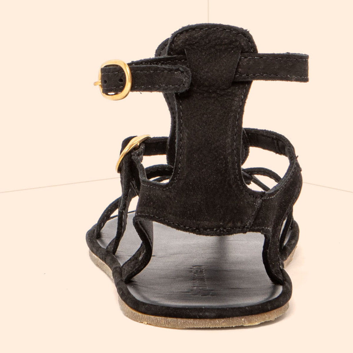 Sandalias N5687 NOBUCK BLACK/ BARE SANDALS color Black