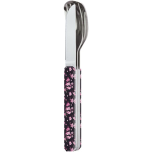 Couverts AKINOD 3 couverts droit 12H34 Fleurs de cerisie