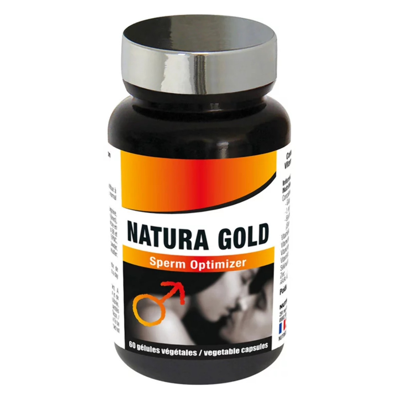 NUTRI EXPERT - Natura Gold - Booste la Fertilité & Améliore les Capacités Érectiles - Stimule la Libido et l'Énergie Sexuelle - L-Arginine, Gingembre, Sélénium, Zinc & Vitamines - Cure 30 jours