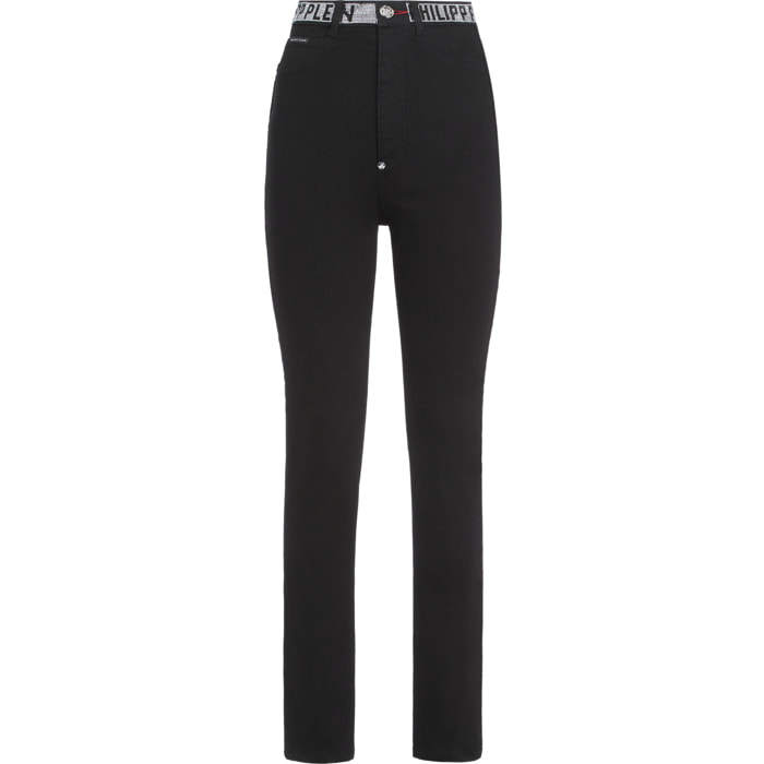 PHILIPP PLEIN Jegging de cintura alta