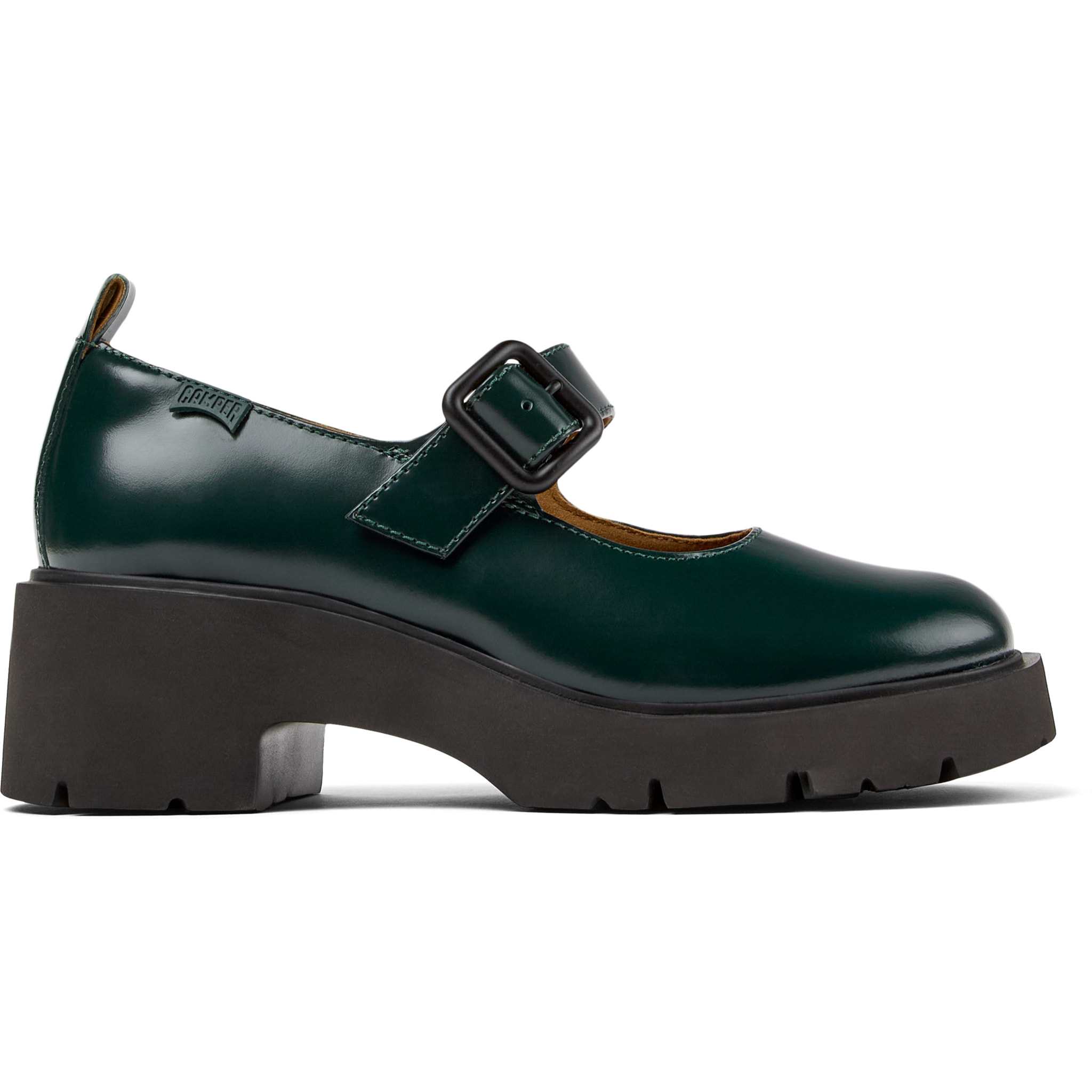 Bailarinas - CAMPER Milah - Verde - Cuero liso