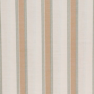 Juego de sábanas de algodón raya sit beige/verde