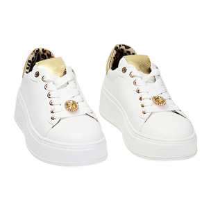 Zapatillas blanco y oro
