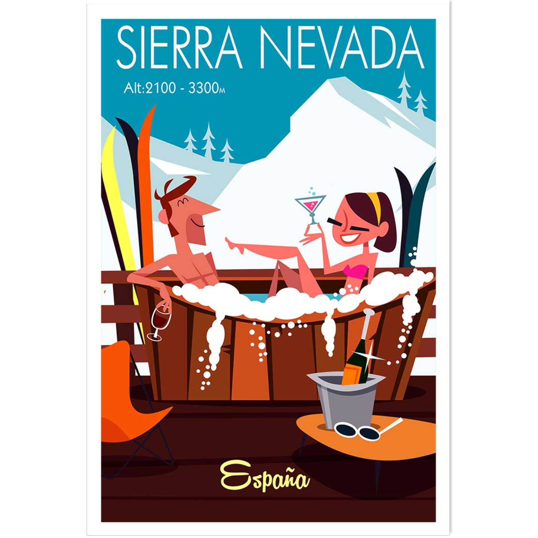 Poster de sierra nevada Affiche seule