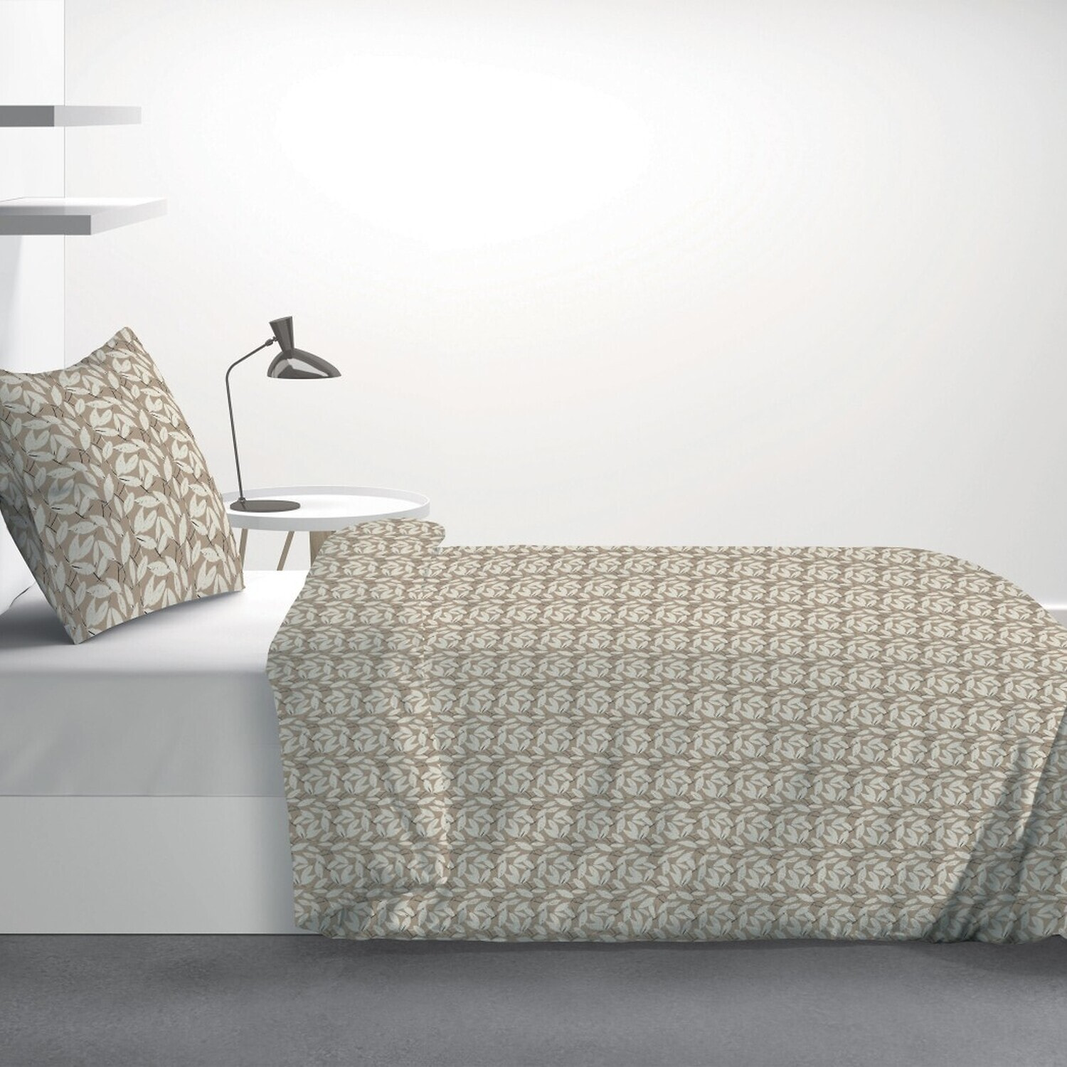 Parure De Couette 2pcs 100% Microfibre 60gsm- Carmel