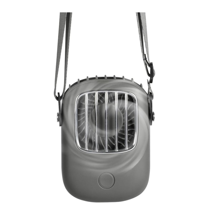 Ventilateur Portable rechargeable Gris