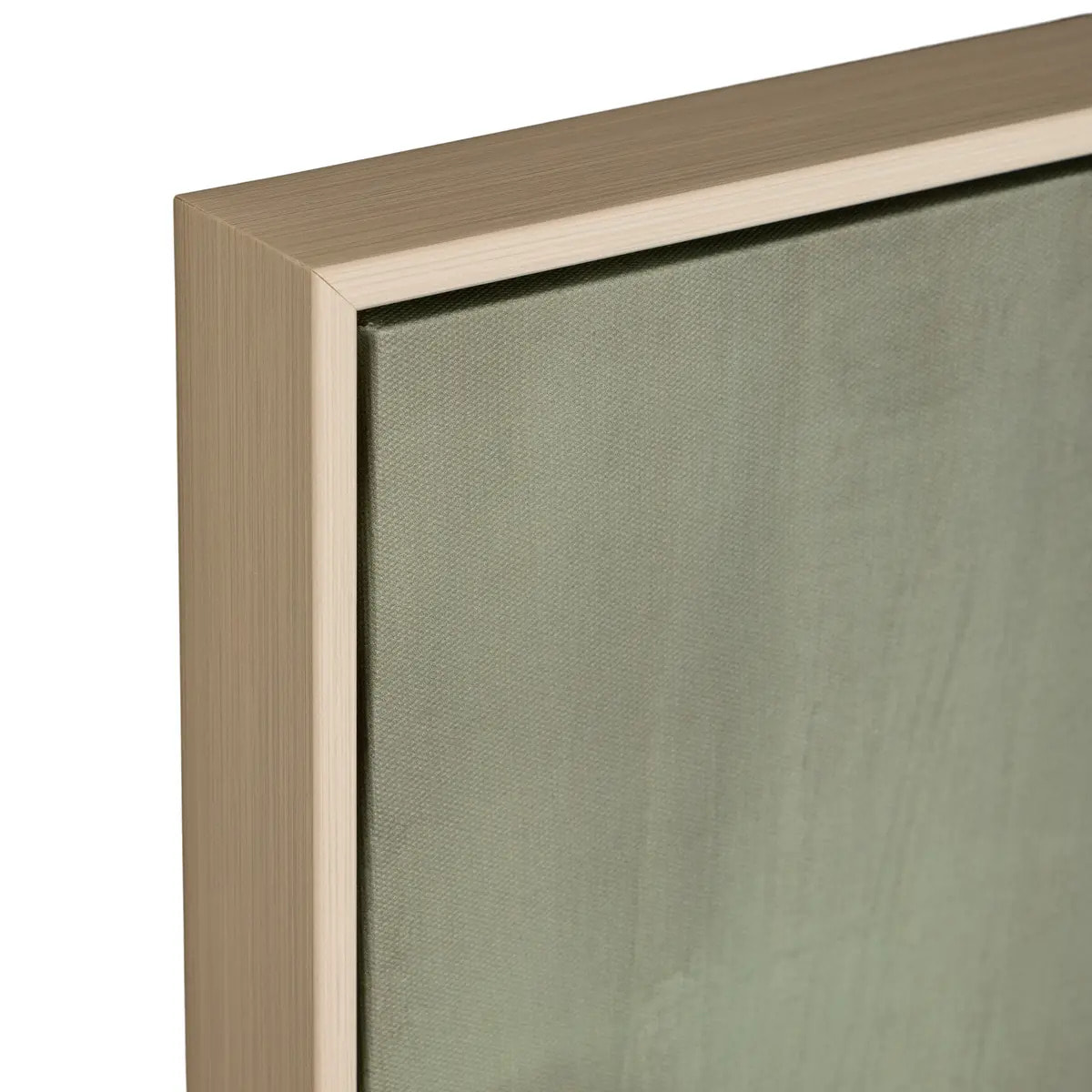 Toile encadrée Mona carré 58x78cm vert