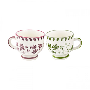 Lot de 6 mugs à pieds, TRATTORIA