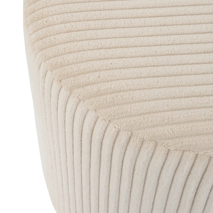 Pouf Sylia ivoire