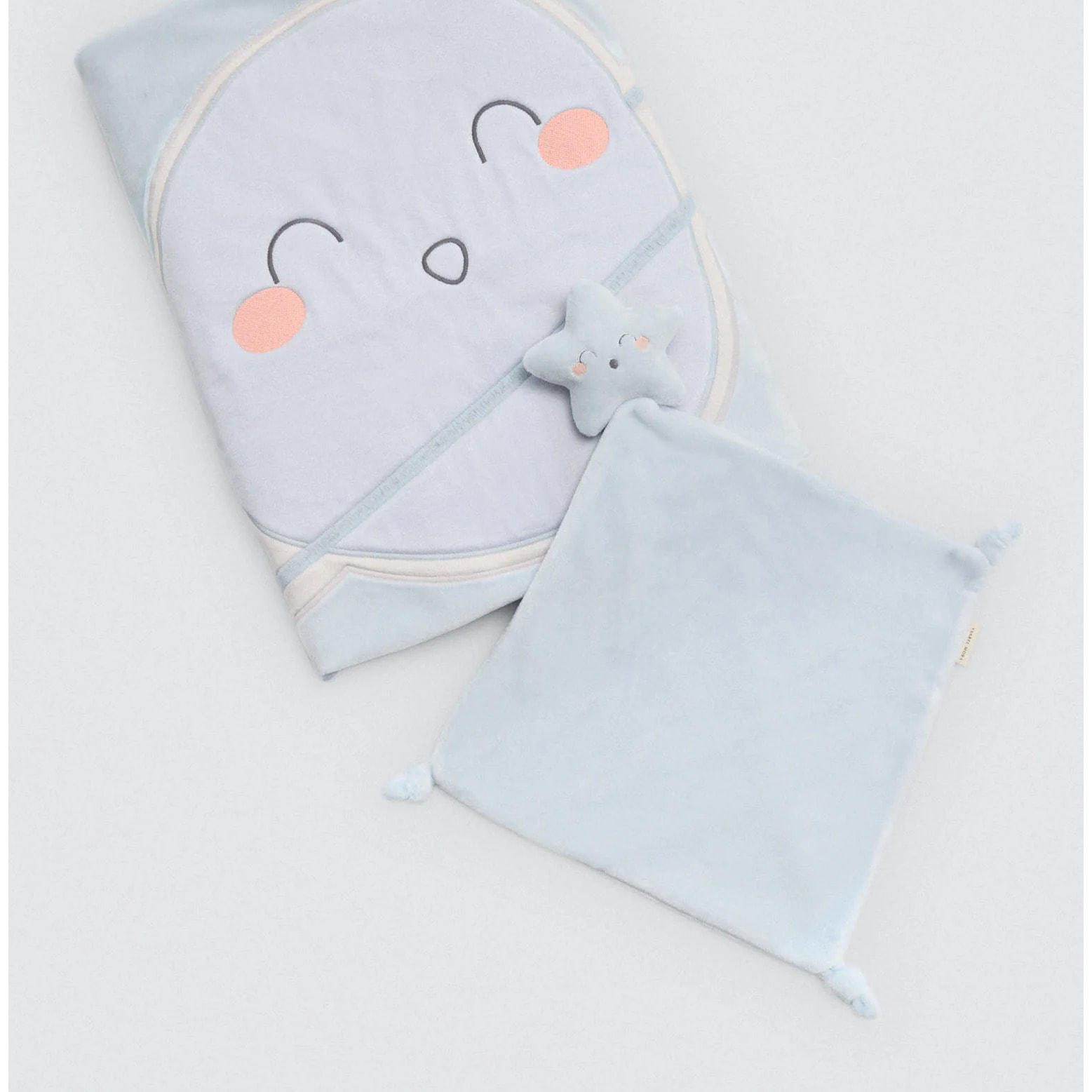 Set di coperta e doudou blu Baby Cosmos