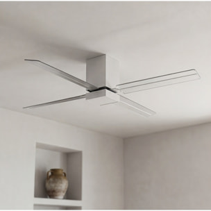 FORLIGHT Ventilador IP20 Zonda LED 19.2W 3000K Blanco Transparente 1221lm