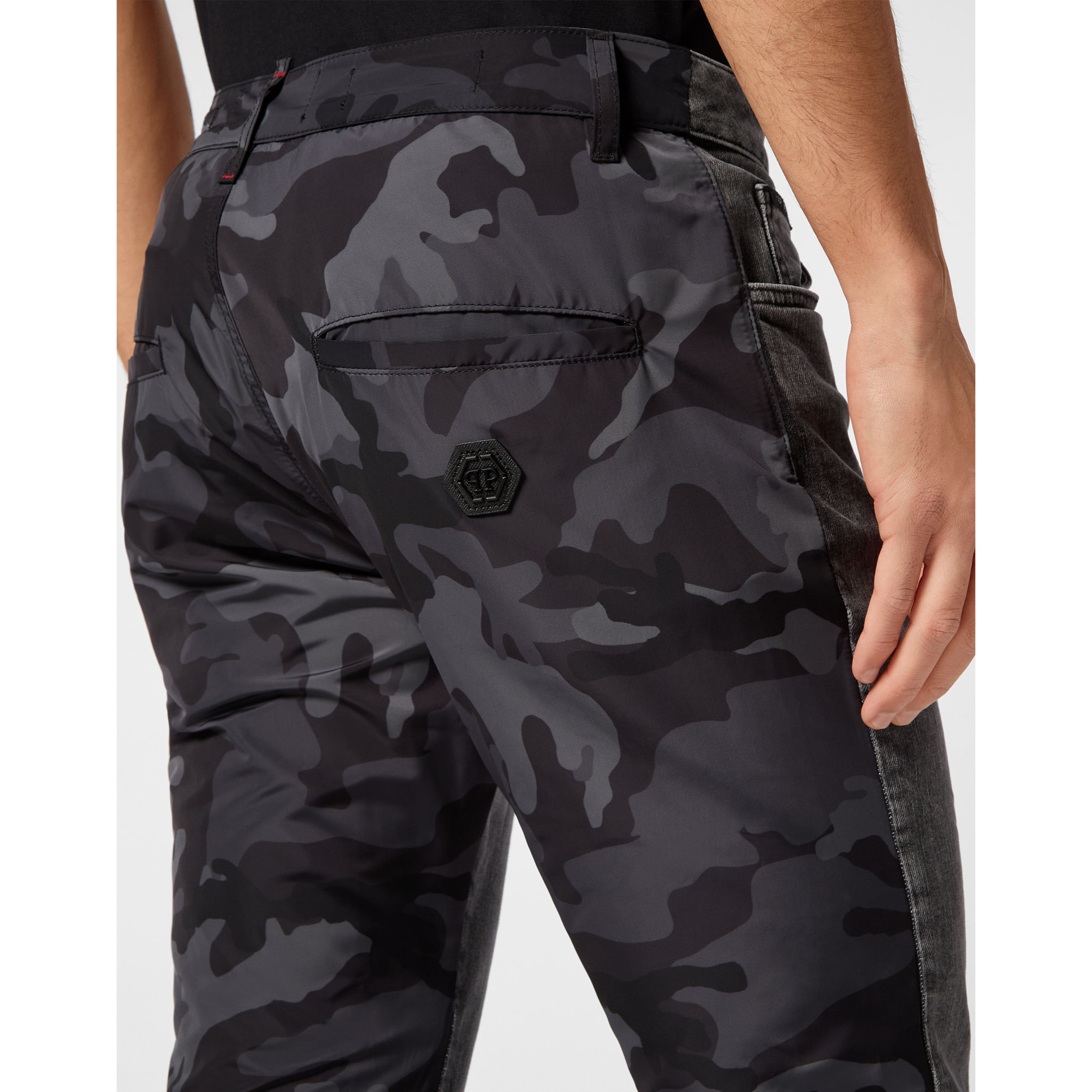 PHILIPP PLEIN Vaqueros de corte recto CAMOUFLAGE