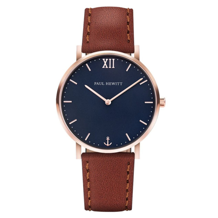 Reloj Paul Hewitt SA-R-ST-B-1M Hombre Analogico Cuarzo con Correa de Cuero