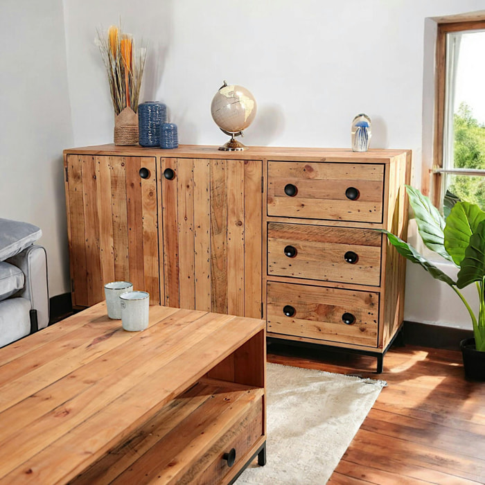 Buffet en bois recyclé 150 cm CANBERRA