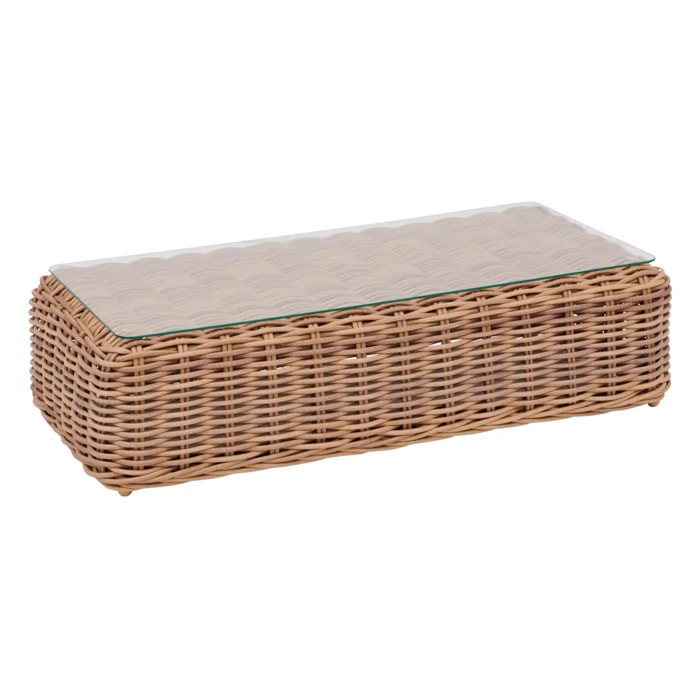 Table basse de jardin rectangulaire Savinia Tahi