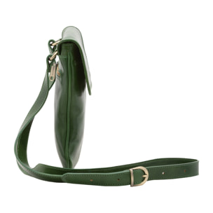Borsa a tracolla da uomo in vera pelle - Modello False - Made in Italy - 25.0 x 23.0 x 4.0 cm