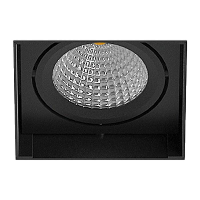 Ledsc4 LedsC4 Downlight LED Recessed Trimless Negro 860lm 3000K - Iluminación Eficiente y Moderna para Hogar, Aluminio y Policarbonato, Multidir Evo Small