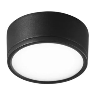 Plafoniera LED KLIO rotonda nera 16W 4000K (Luce naturale) 11 cm.