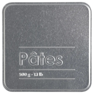 Boîte à pâtes "Black Edition" noir métal 500g