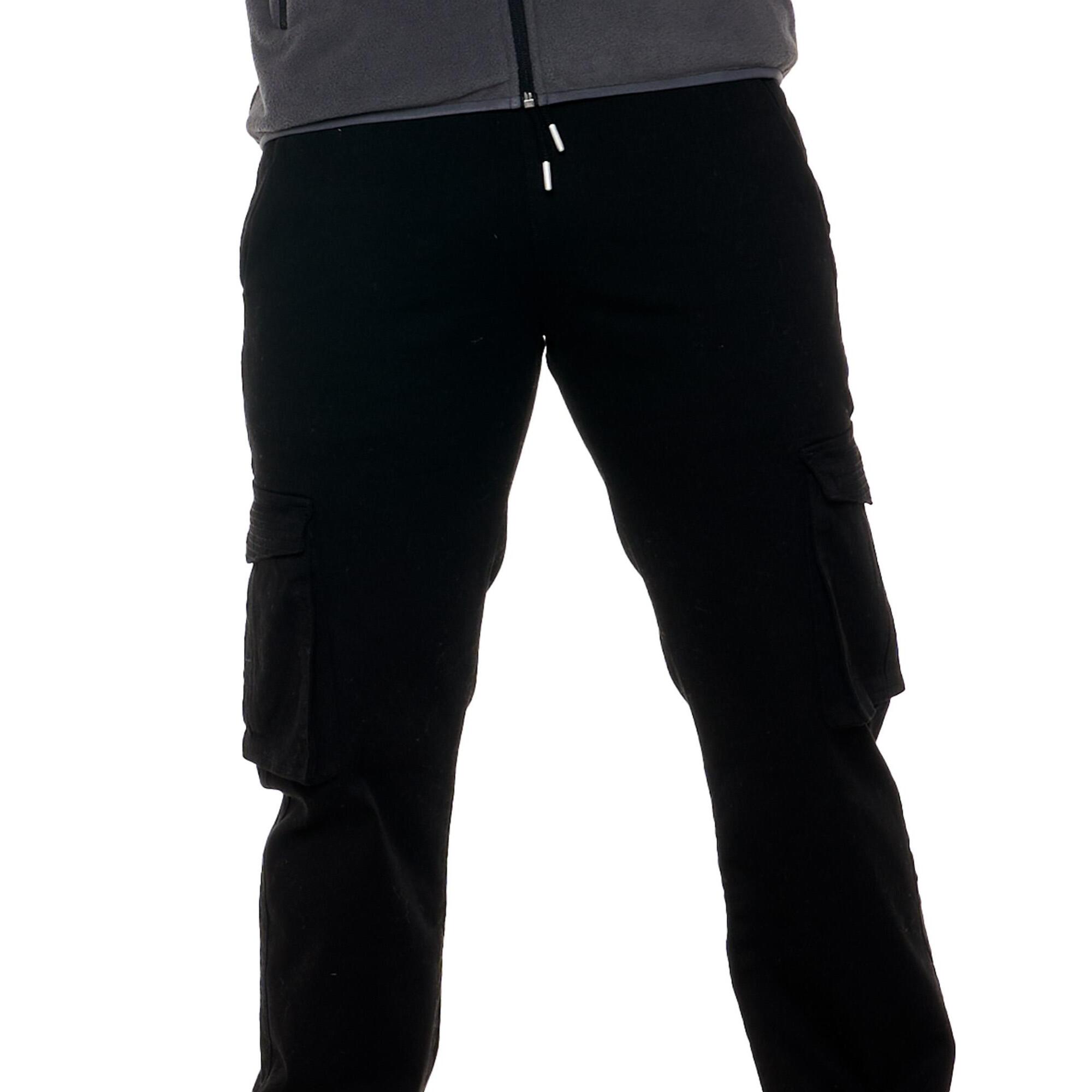 Pantalone cargo da uomo con tasconi ed elastico al fondo Leone 1947 Soft Basic