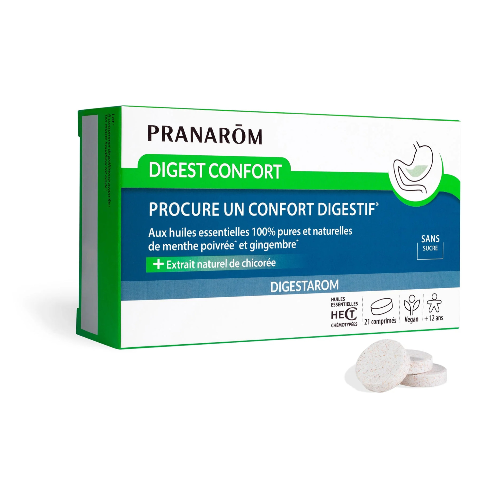 Pranarom - Digest confort - comprimés pour un confort digestif - 21 comprimés