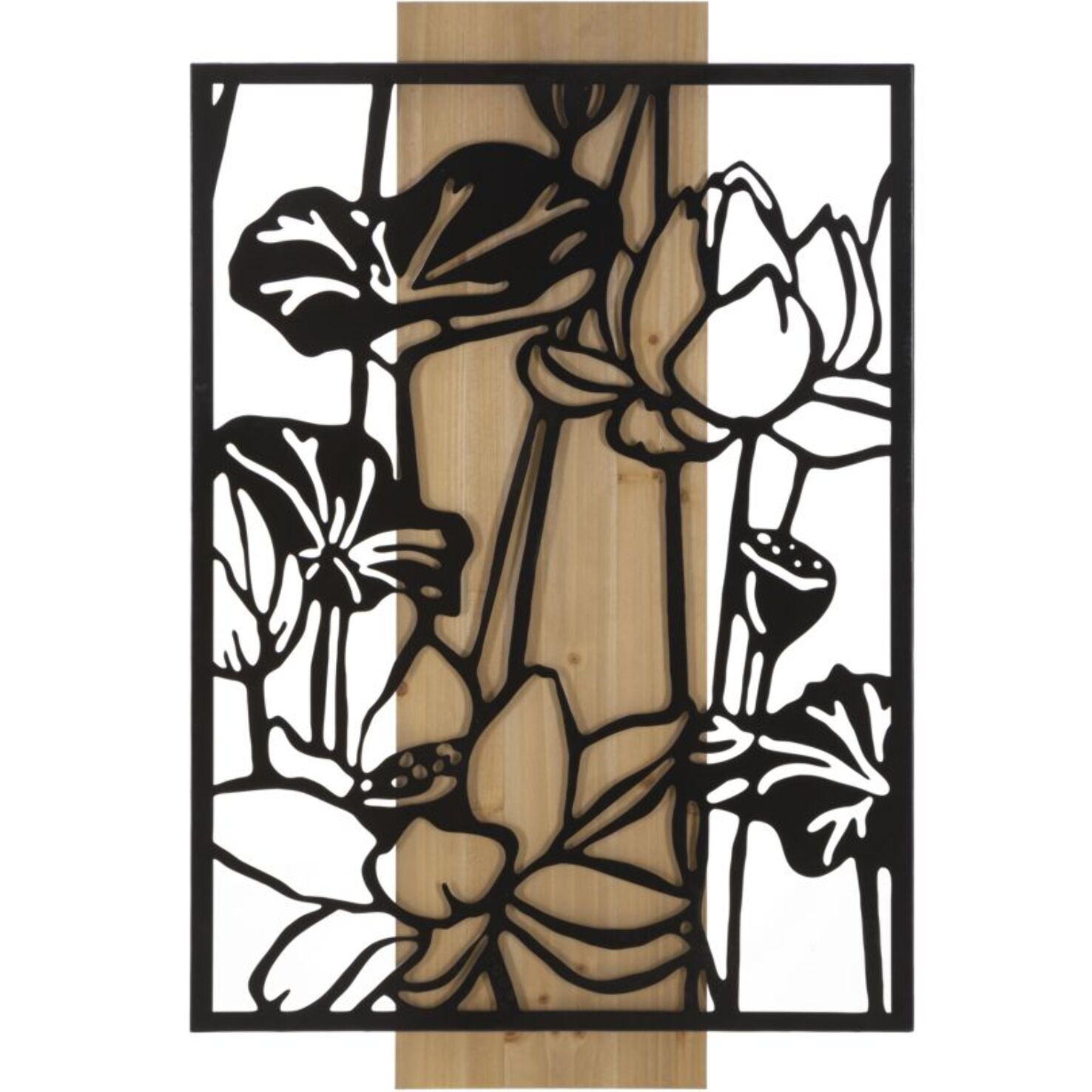 PANNELLO DA MURO LOTUS FERRO E WOOD CM 60X2X90