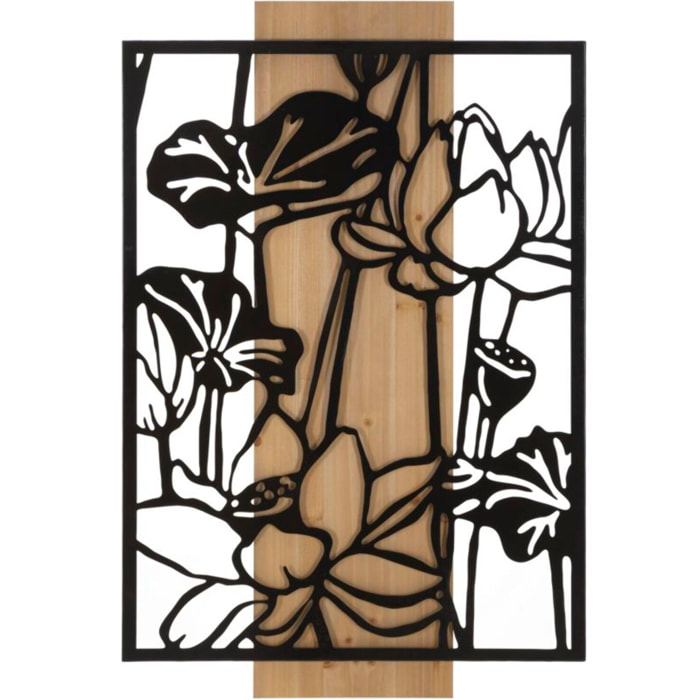 PANNELLO DA MURO LOTUS FERRO E WOOD CM 60X2X90