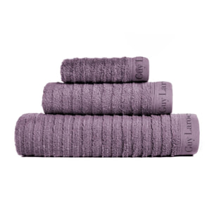 3 serviettes PALACE GUY LAROCHE - coton 550 g/m2 - mauve