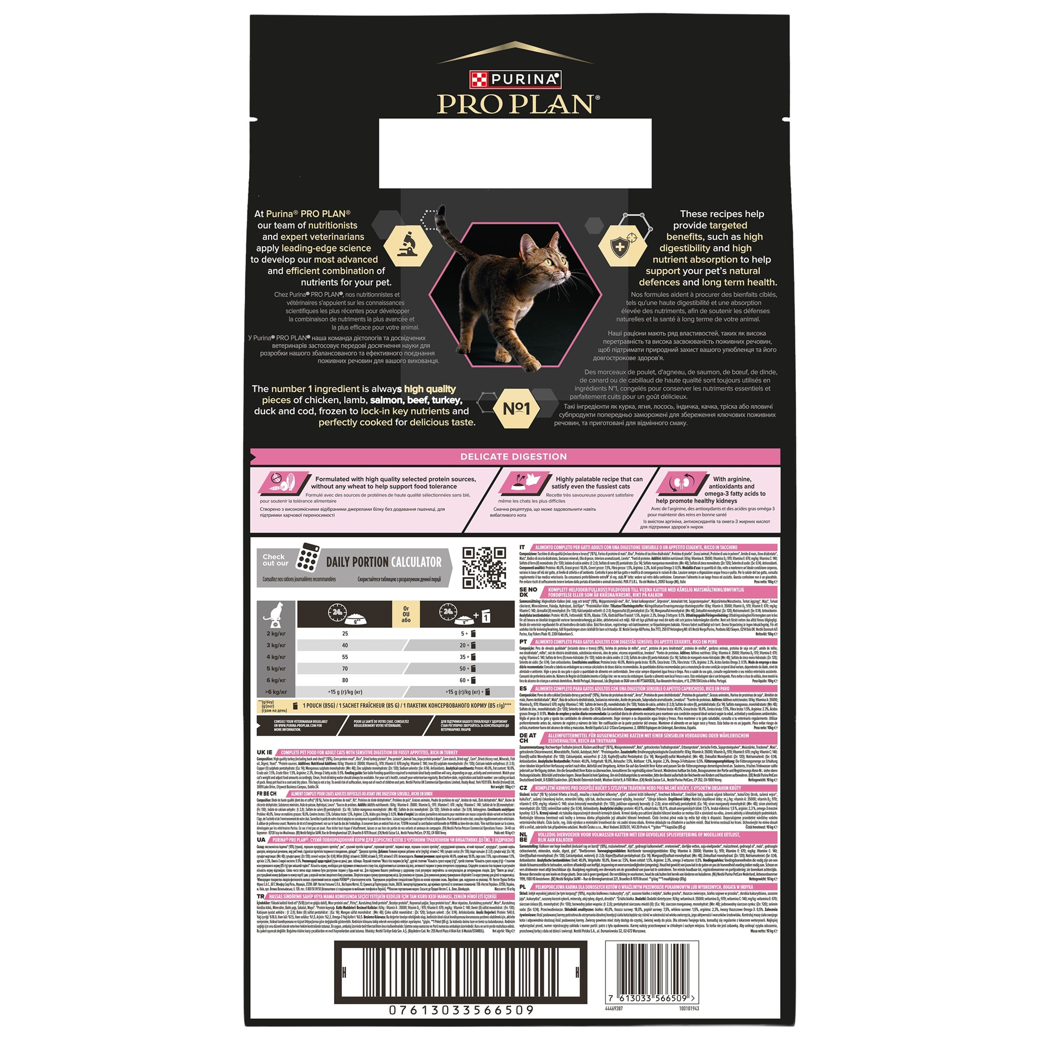 PURINA PRO PLAN Adult 1+ DELICATE DIGESTION Riche en Dinde