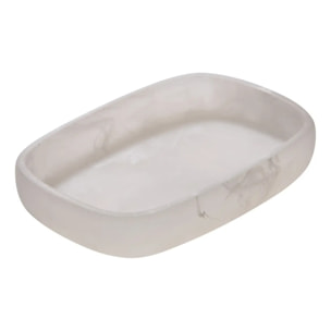 Porte-savon Cloudy blanc H,2,5 cm