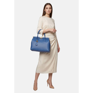 Borsa a mano da donna - Modello Aleria - Vera pelle - 35.0 x 26.0 x 16.0 cm
