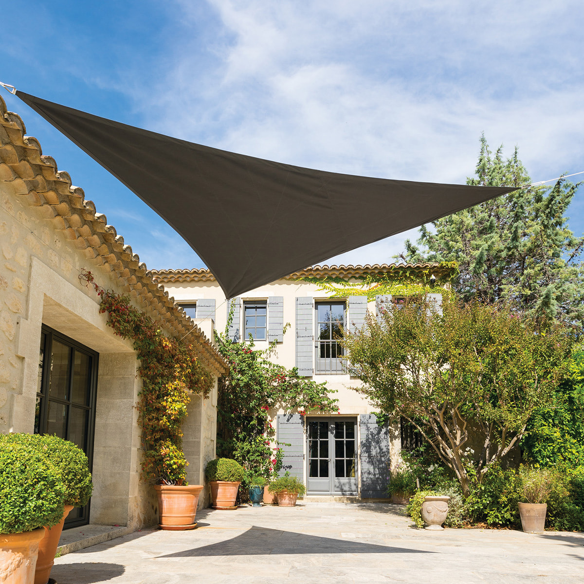 Voile d'ombrage triangulaire Shae Ardoise