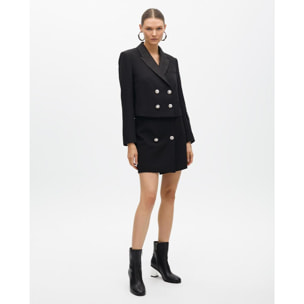 Gonna Corta con Bottoni Gioiello