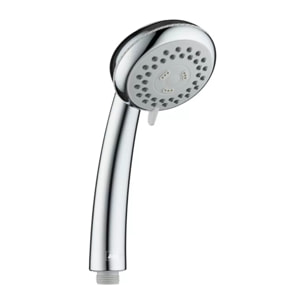 Pommeau de douche à main MSV Pietro 3 fonctions – ABS chromé – Économie d'eau – Picots anti-calcaire Ø75 mm