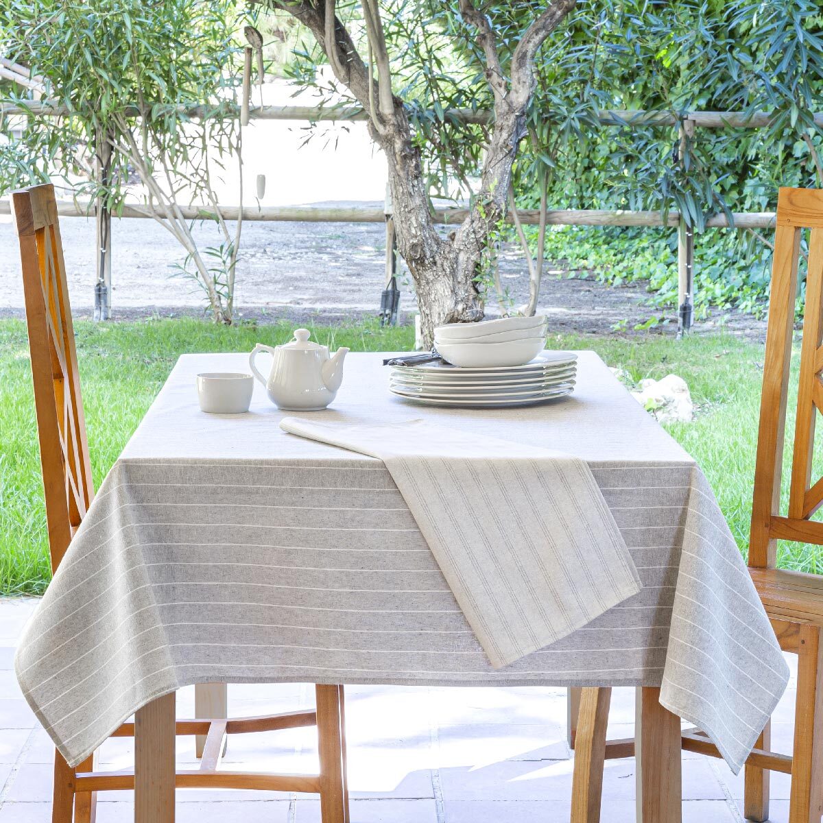 Nappe en tissu 100% coton LOUVRE