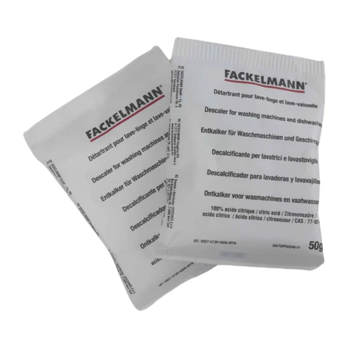 Détartrant lave-linge et lave vaisselle Fackelmann Divers