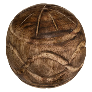 Boule déco "Nam nam" - manguier - D8 cm