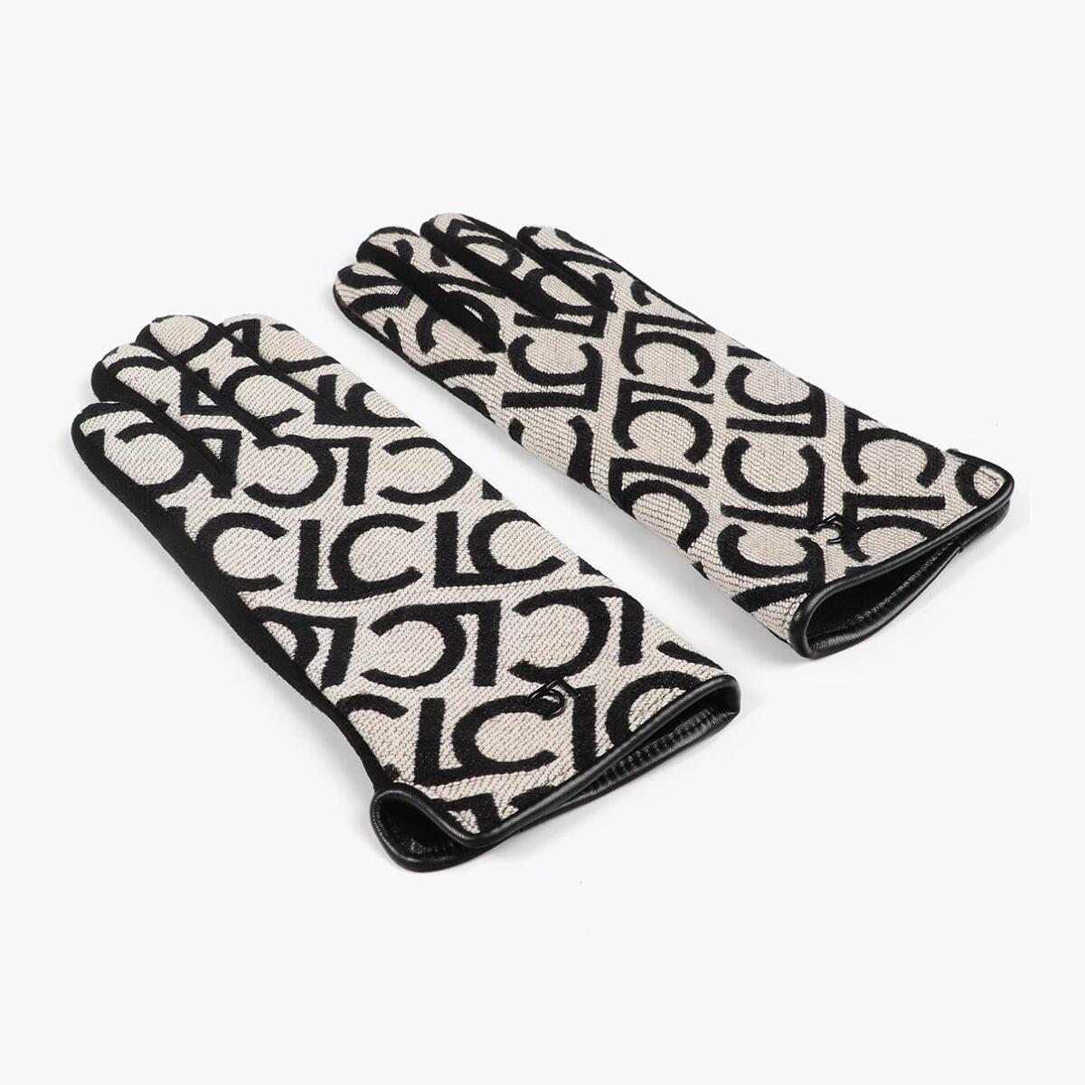 Guanti Jacquard con Logo