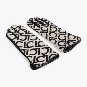 Guanti Jacquard con Logo