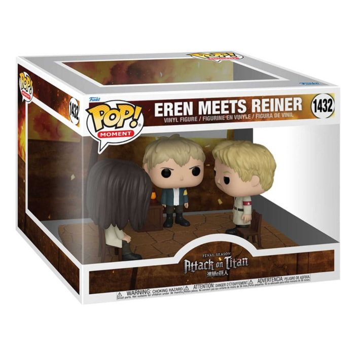 Attack On Titan Pop! Moment Vinile Figures Eren Meets Reiner 9 Cm Funko