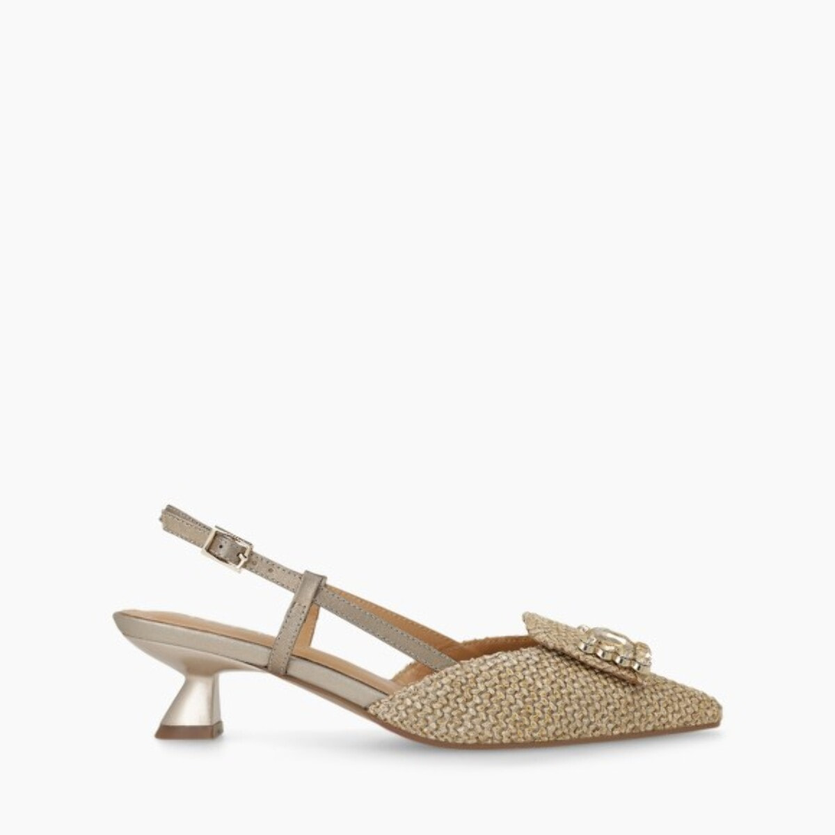 ZAPATOS DE SALÓN DORADOS A-CASIOPEA
