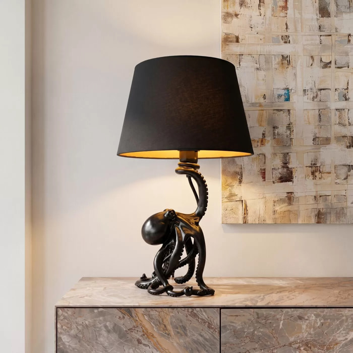 Lampe pieuvre noire 43cm Kare Design