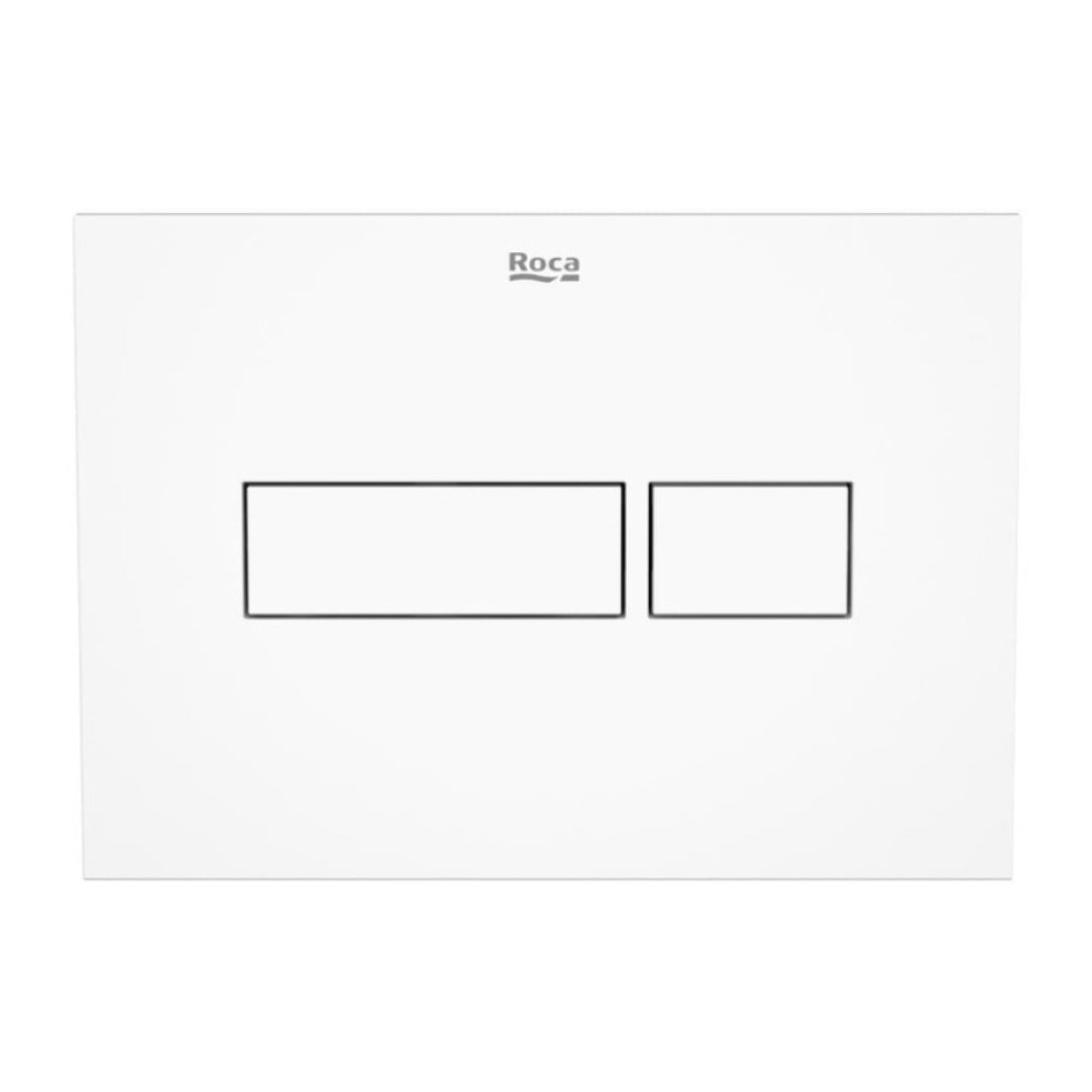 Plaque de commande double touche en plastique, blanc (A890220200)